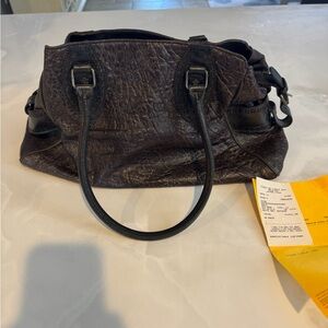 Fendi Black Textured Leather Shoulder Bag